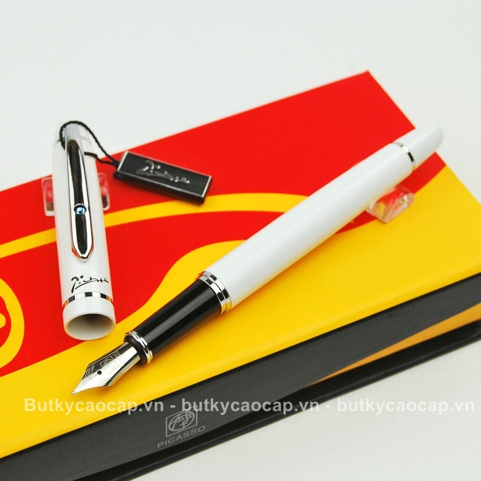Bút máy Picasso PS-608 màu trắng