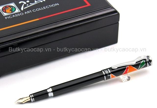Bút máy Picasso 80 cài màu bạc