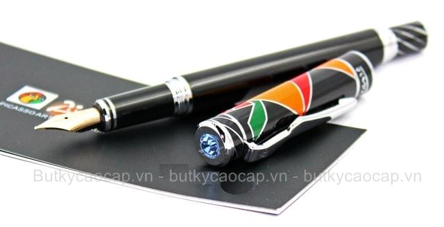 Bút máy Picasso 80 cài màu bạc