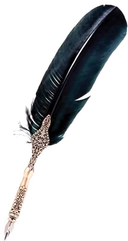 Loại viết lông ngỗng chấm mực cổ điển.