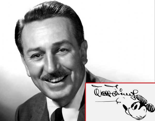 Chữ ký của 'cha đẻ'  ngôi sao hoạt hình của hãng Walt Disney
