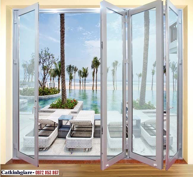 Mẫu cửa kính khung nhôm đẹp KN03 Mẫu cửa kính khung nhôm đẹp KN03