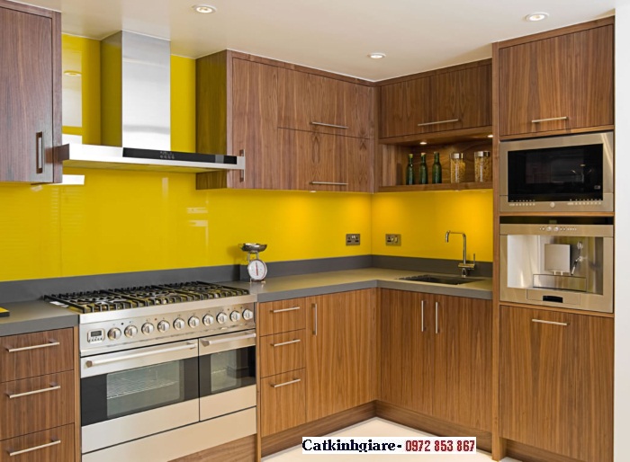 Kính màu ốp tường bếp Kính màu ốp tường bếp