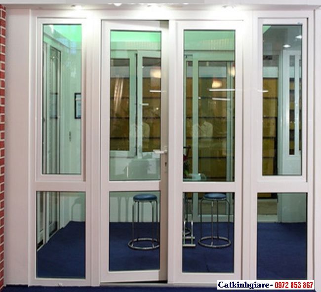 Mẫu cửa kính khung nhôm đẹp KN01 Mẫu cửa kính khung nhôm đẹp KN01