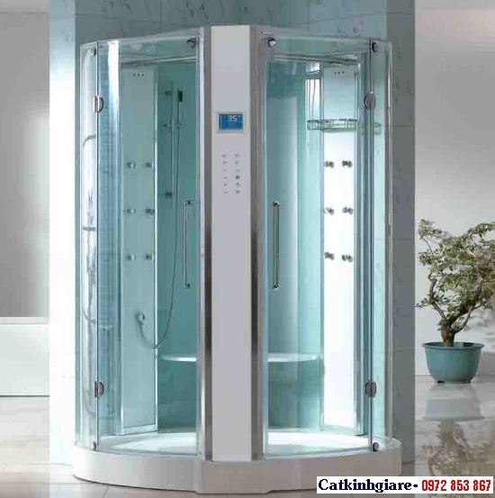 Mẫu phòng tắm kính cong 05 Mẫu phòng tắm kính cong 05