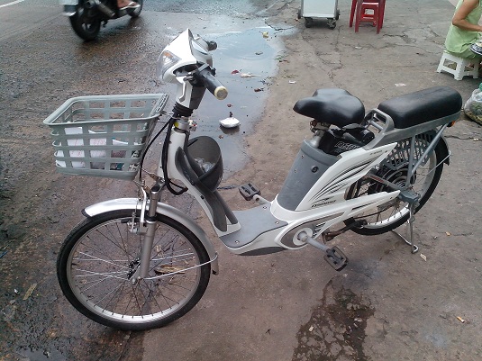 Xe đạp điện asama 4 bình màu xanh Phường 9 Quận 5