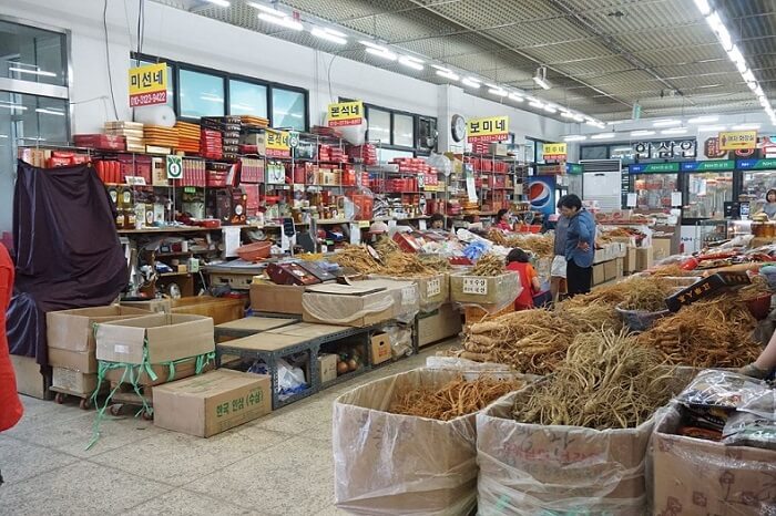 Chợ sâm Bujeon ở tại Busan