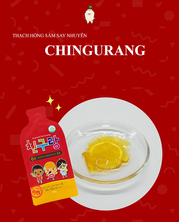Thạch hồng sâm chingurang xay nhuyễn dành cho bé