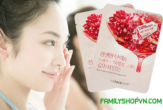 mặt nạ lựu the face shop Hàn Quốc
