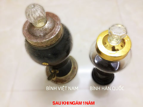 so sánh bình ngâm rượu việt nam và hàn quốc