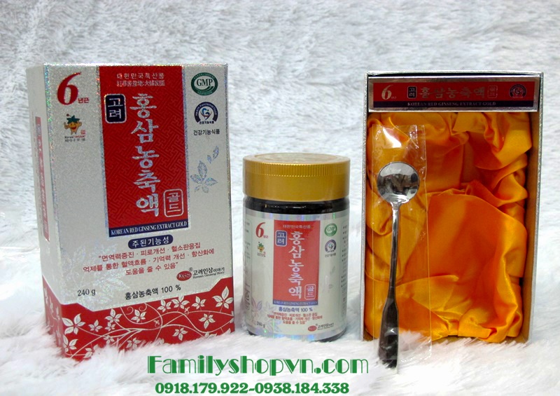 Cao hồng sâm ánh bạc kgs 240g