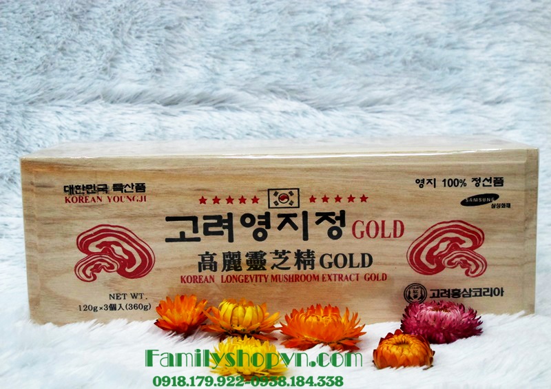 Cao linh chi hộp gỗ sao đỏ