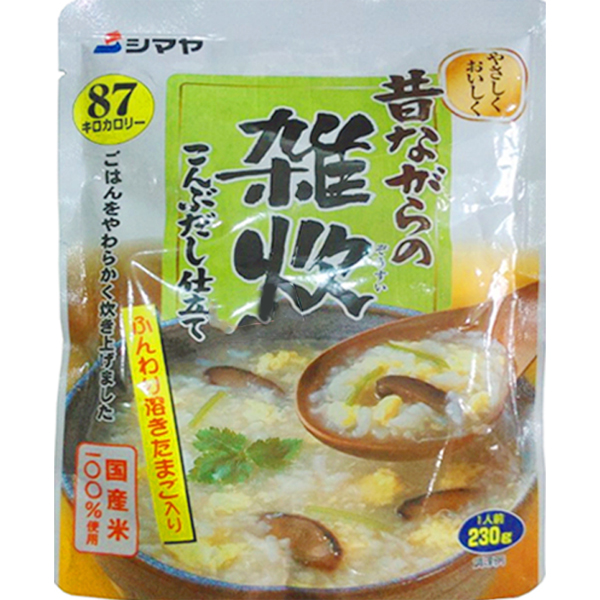cháo ăn liền shimaya nấm, tảo bẹ