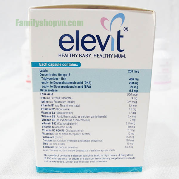 elevit cho bà bầu sau sinh 