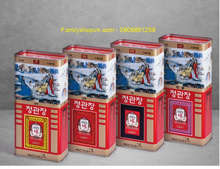 Hồng sâm củ khô hộp thiếc Cheong Kwan Jang KGC 300g