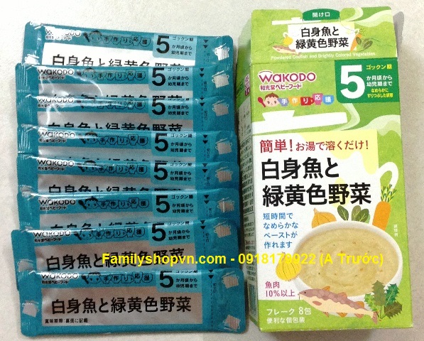 Bột ăn dặm Wakodo cho bé từ 5 tháng tuổi- 4987244170453