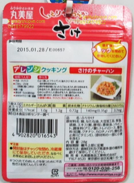 rắc cơm cá hồi bịch