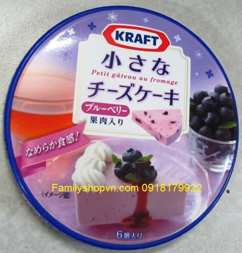 pho mát vị việt quất blueberry nhật