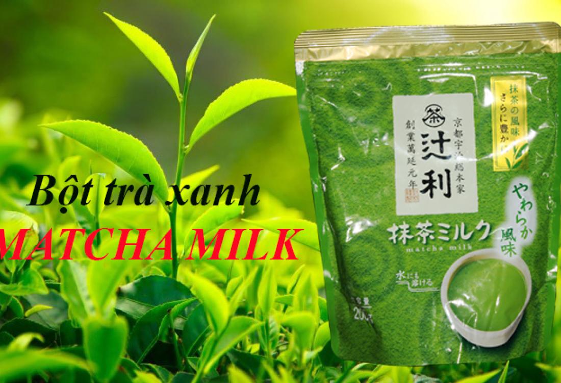 bột trà xanh matcha milk Nhật 4901305410197