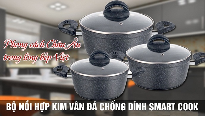 Bộ nồi hợp kim phủ ti tan