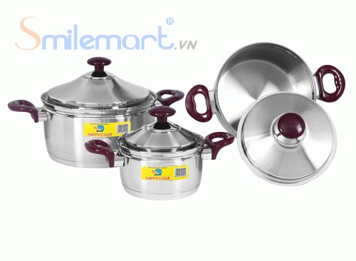  Bộ nồi Inox Happy Cook HC 06C-1 