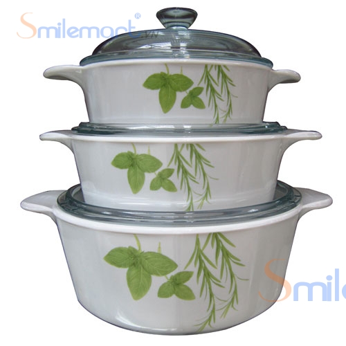 Bộ 3 nồi gốm thủy tinh Corningware tròn P-360 có giá 2.500.000 đồng