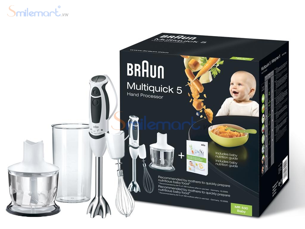 Braun dòng máy xay được nhiều bà nội trợ dùng nhiều nhất trên thị trường