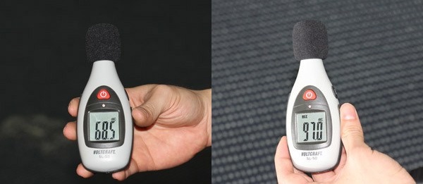 Độ ồn dưới 60 dB được xem là êm. Còn độ ồn từ 77 dB trở lên, theo khuyến nghị là độ ồn làm ô nhiễm môi trường