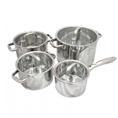 Bộ nồi Elmich 4 chiếc inox 5 đáy bền bỉ theo thời gian.