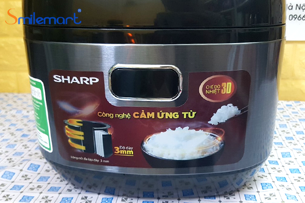 Noi com dien tu cao tan Sharp KS-IH190V-BK cong nghe IH