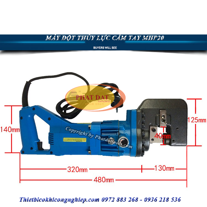 Máy Đột Lỗ Thủy Lực Cầm Tay MHP20 PADA