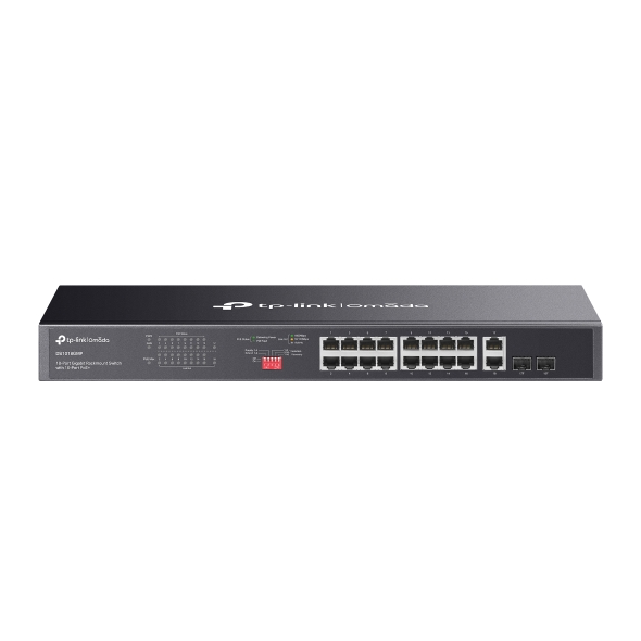 DS1018GMP - Omada: Switch Rackmount 18 Cổng Gigabit Với 16 Cổng PoE+