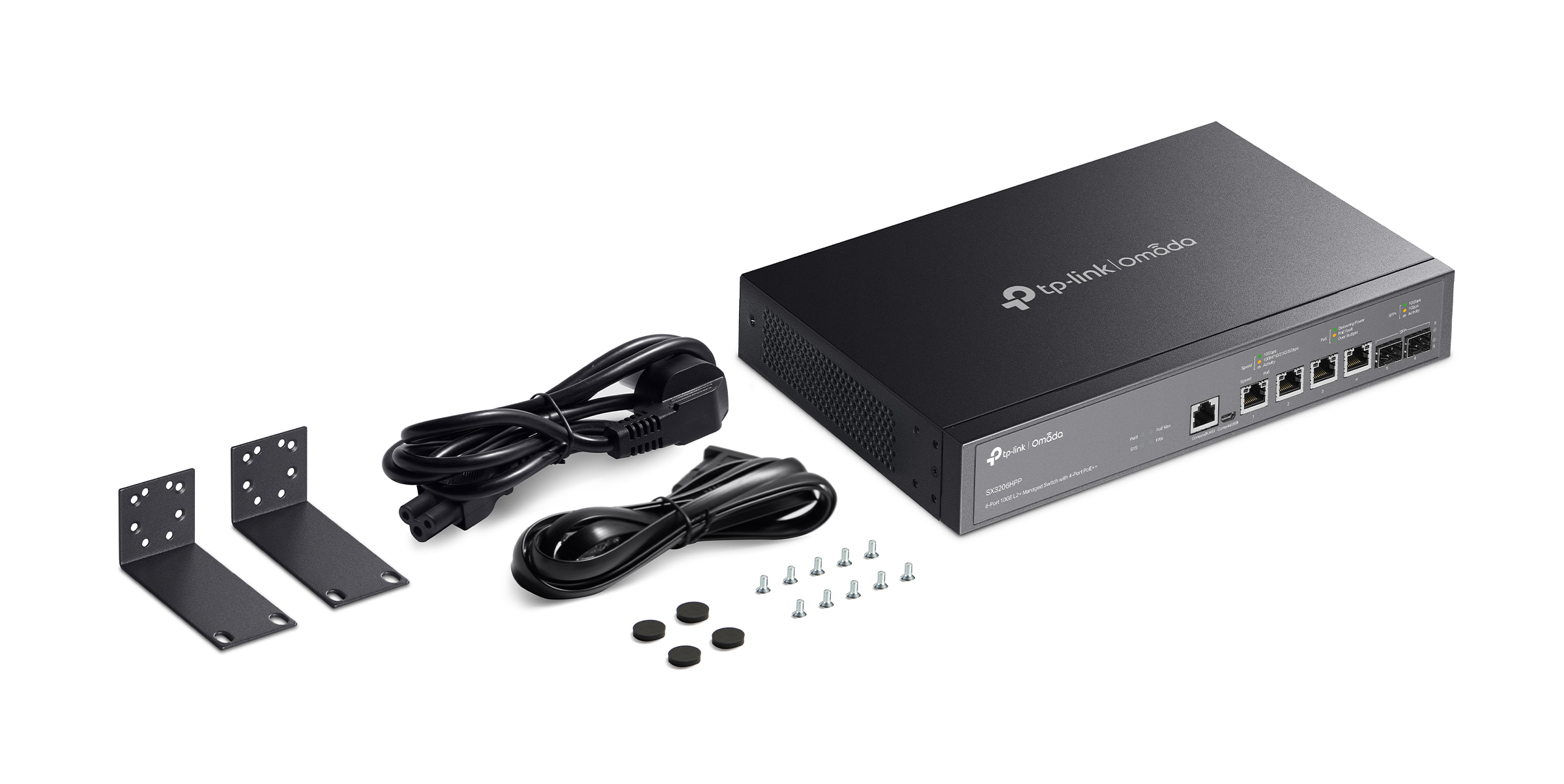 TL-SX3206HPP - Switch Quản Lý L2+, JetStream 6- Cổng 10GE với 4-Cổng PoE++