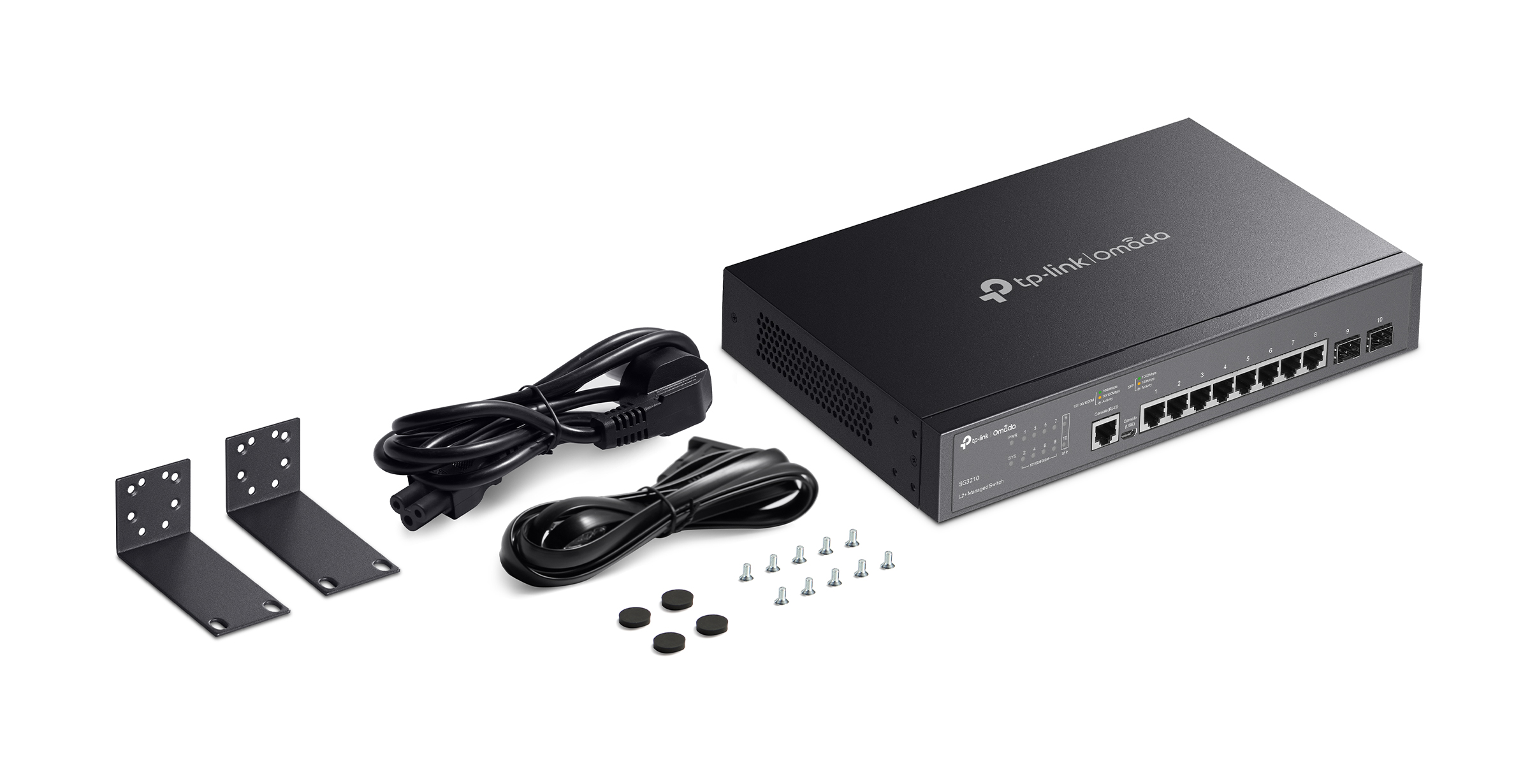 TL-SG3210 - Omada: Switch Quản Lý Mạng L2+ Tối Ưu Với 8 Cổng Gigabit và 2 Khe Cắm SFP