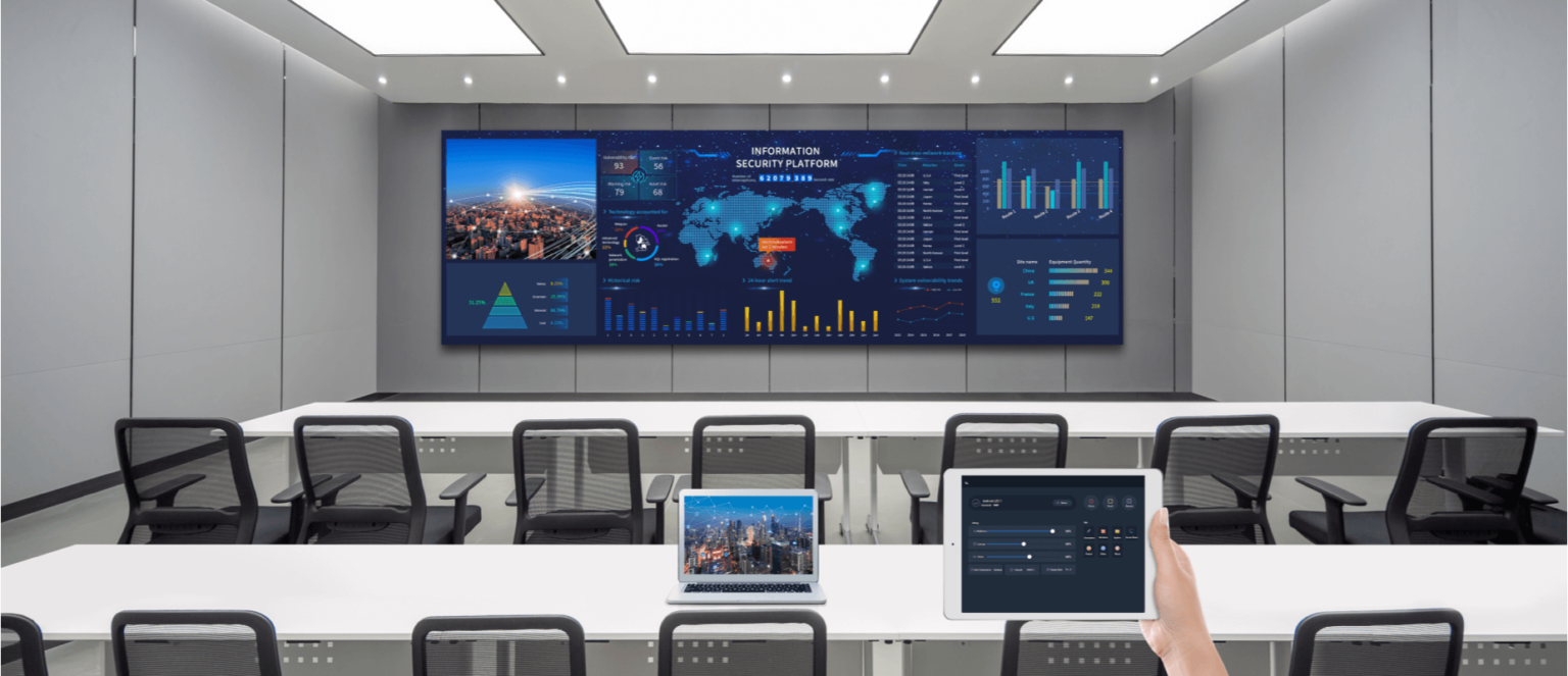 Ứng Dụng của Màn Hình LED Maxhub M27 Series cho Phòng điều khiển