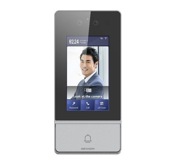 DS-KV9503-WBE1: Nút Bấm IP Cổng Tích Hợp Nhận Diện Khuôn Mặt