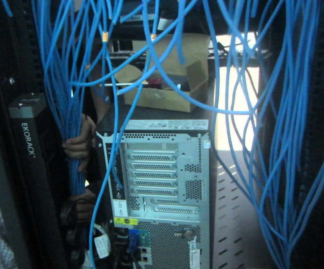 Thi công mạng LAN tại Ngân Hàng Eximbank chi nhánh Nguyễn Thái Học