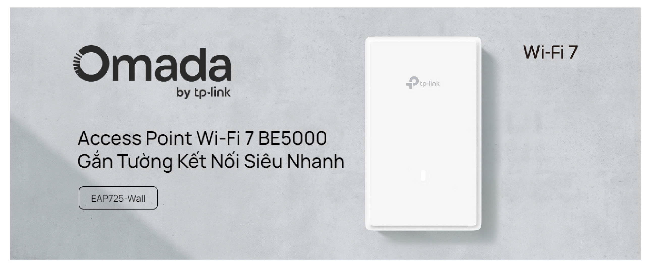 Access Point Wi-Fi 7 BE5000 Gắn Tường – EAP725-Wall