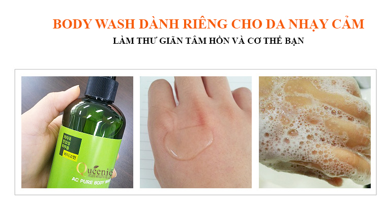 Mỹ phẩm Queenie sữa tắm kháng viêm, trị mụn 