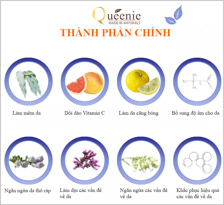 Mỹ phẩm Queenie tinh chất phục hồi cho da nhạy cảm, da mụn