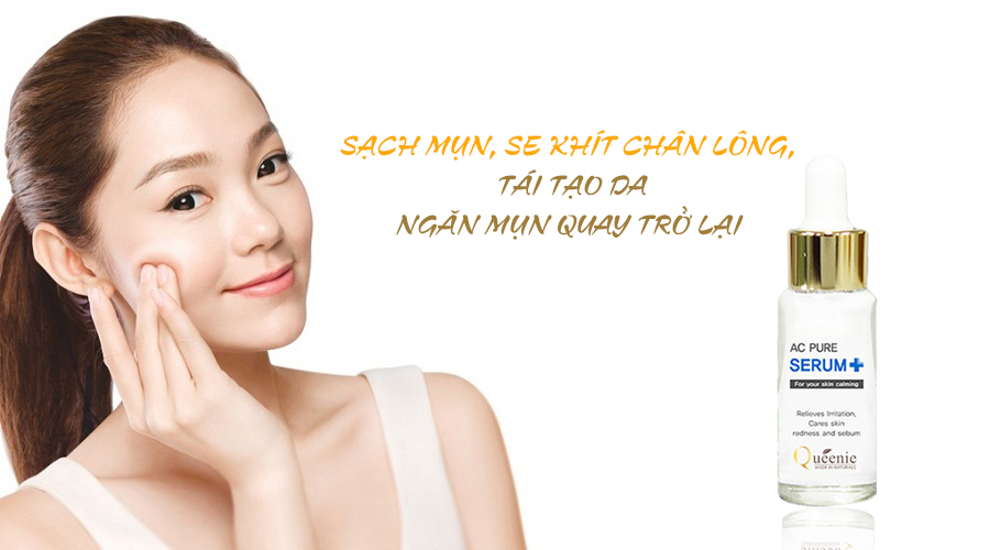 Mỹ phẩm queenie Tinh chất trị mụn, tái tạo phục hồi bề mặt da phẳng mịn