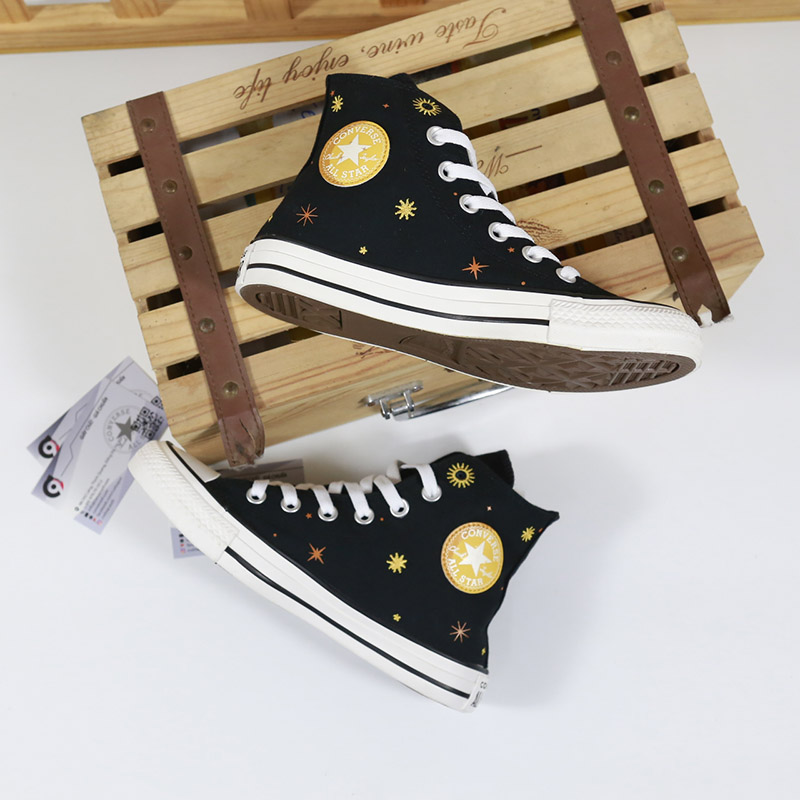 Converse cao cổ vải đen CCVD090