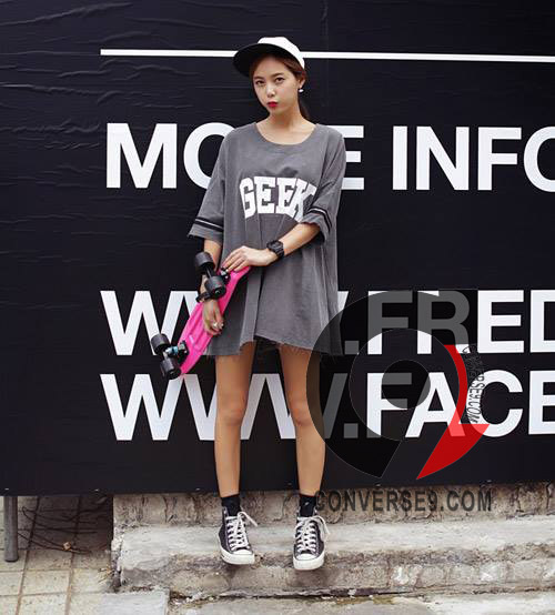 converse classic đen cao cổ