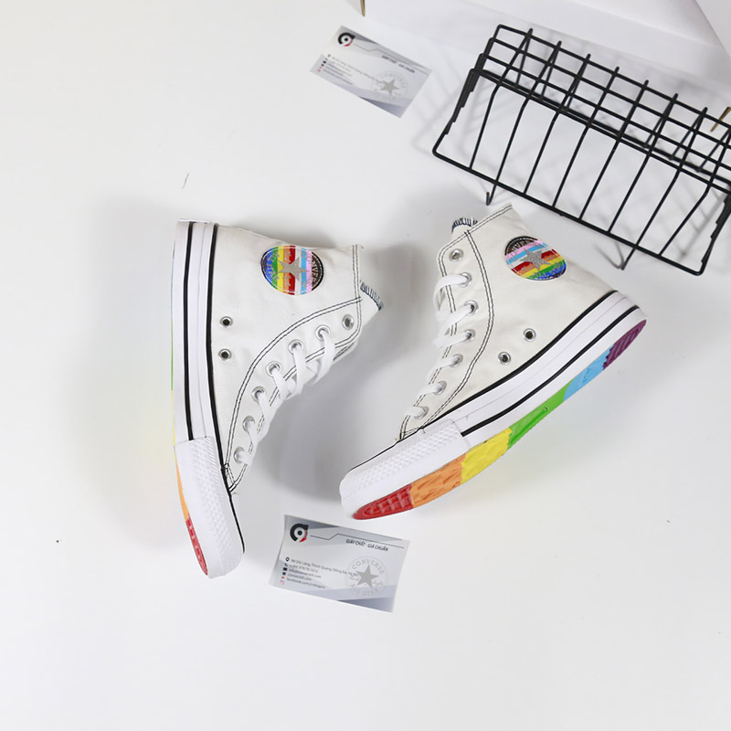 Converse Custom Pride By You cao cổ vải trắng CCVT073