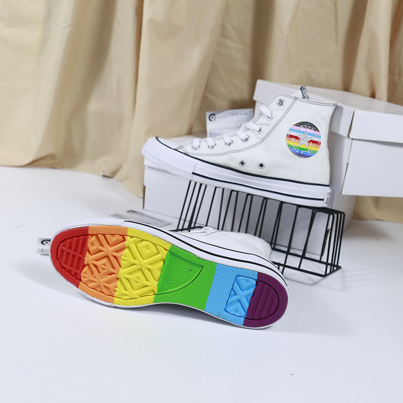 Converse Custom Pride By You cao cổ vải trắng CCVT073