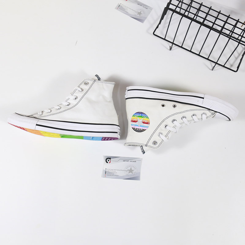 Converse Custom Pride By You cao cổ vải trắng CCVT073