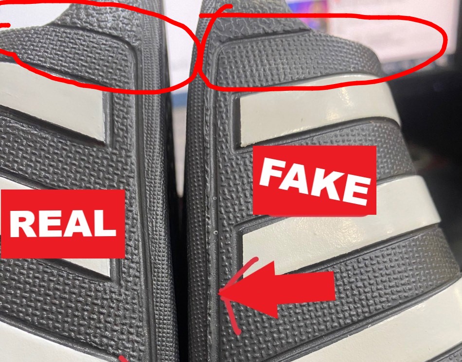 cách phân biệt dép Adidas Adilette chính hãng và fake