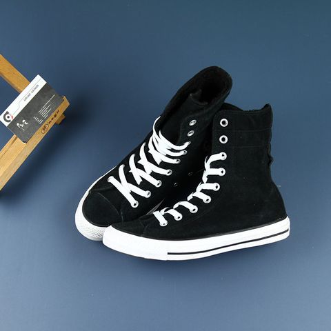 Converse cao cổ da đen CCDD008