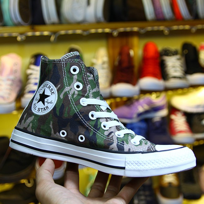 Converse cao cổ vải họa tiết camo CCVH024