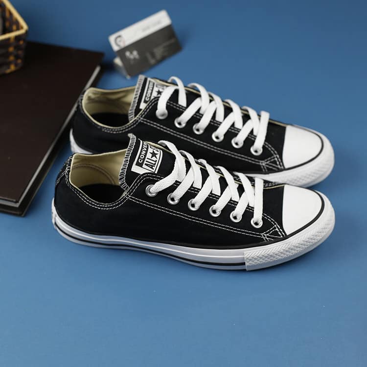 Converse classic thấp cổ vải đen CTVD037